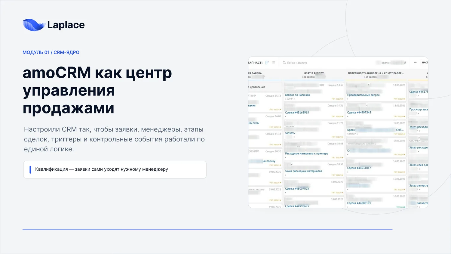 CRM как центр управления продажами: воронки, этапы, квалификация заявок